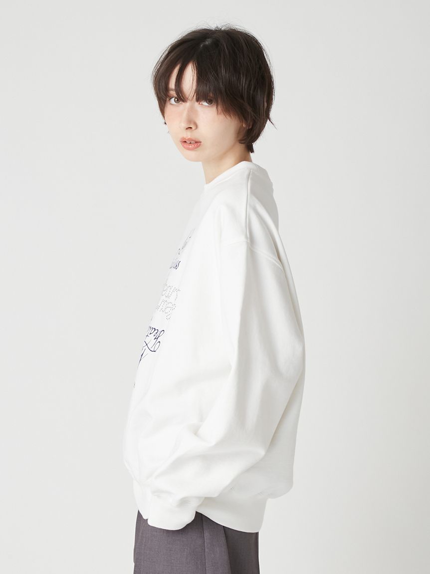 LILY BROWN×Hearts2Hearts】コラボレーションビジューロゴスウェット
