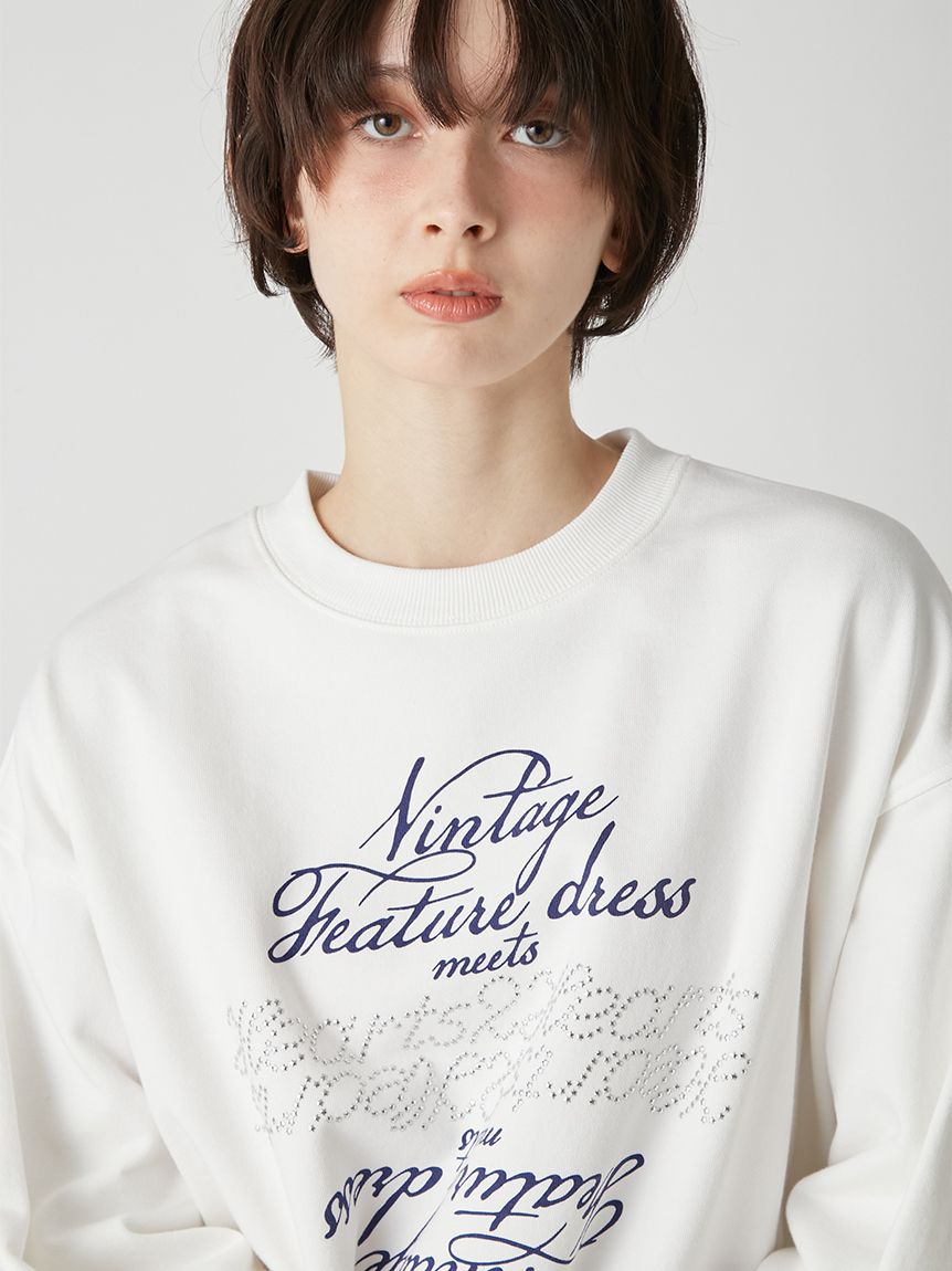 LILY BROWN×Hearts2Hearts】コラボレーションビジューロゴスウェット