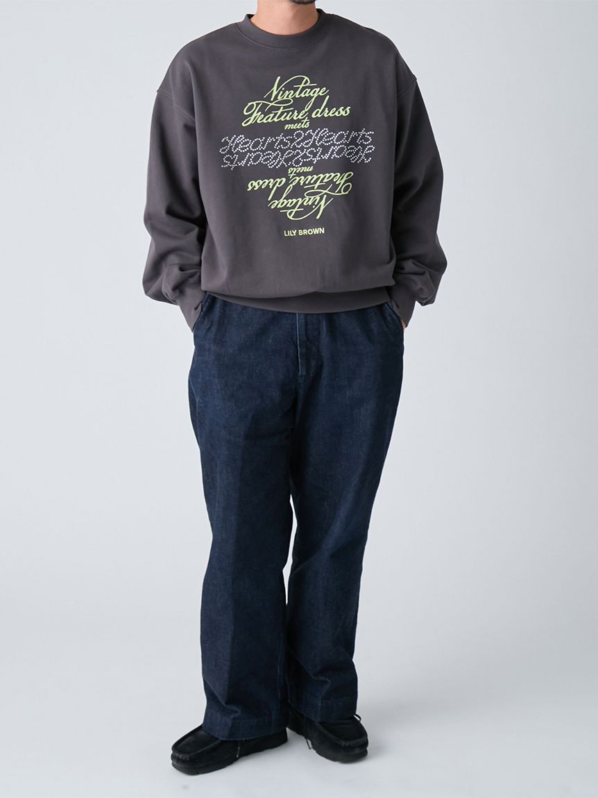 LILY BROWN×Hearts2Hearts】コラボレーションビジューロゴスウェット