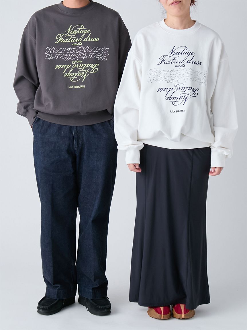 LILY BROWN×Hearts2Hearts】コラボレーションビジューロゴスウェット