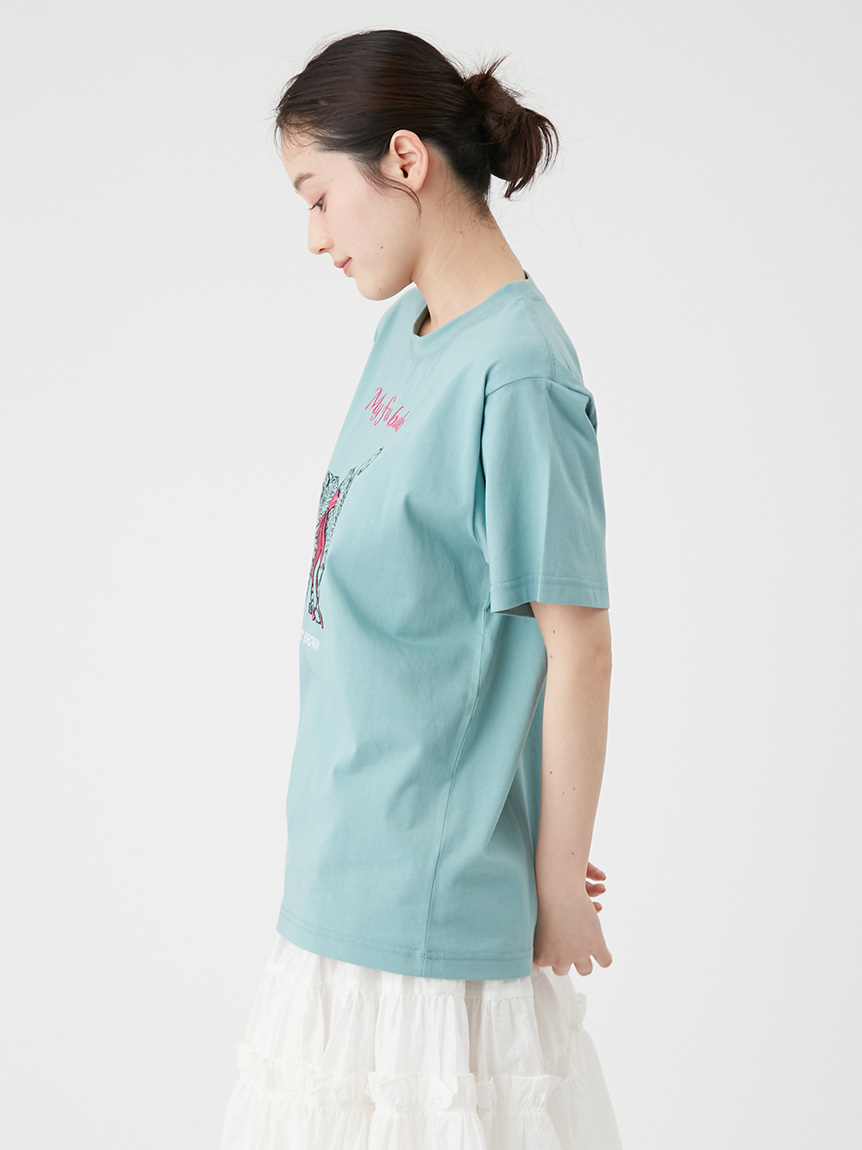 オフィシャル・MASHSTORE限定】リボン刺繍キャットTシャツ(Tシャツ
