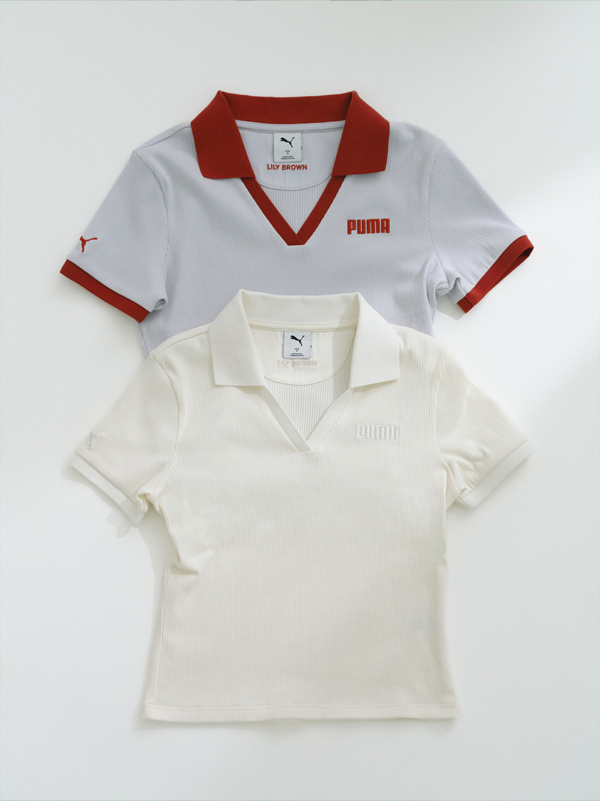 LILY BROWN×PUMA】リブポロシャツ(Tシャツ・カットソー)｜トップス