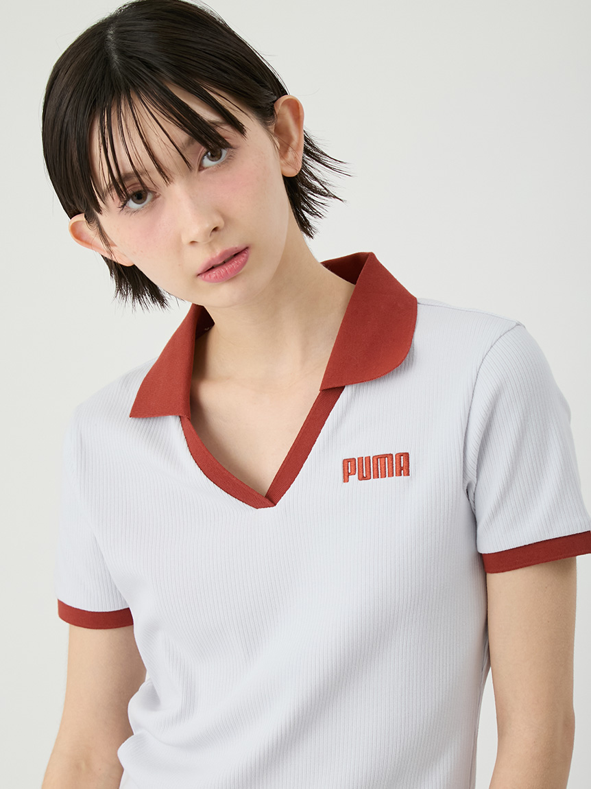 LILY BROWN×PUMA】リブポロシャツ(Tシャツ・カットソー)｜トップス
