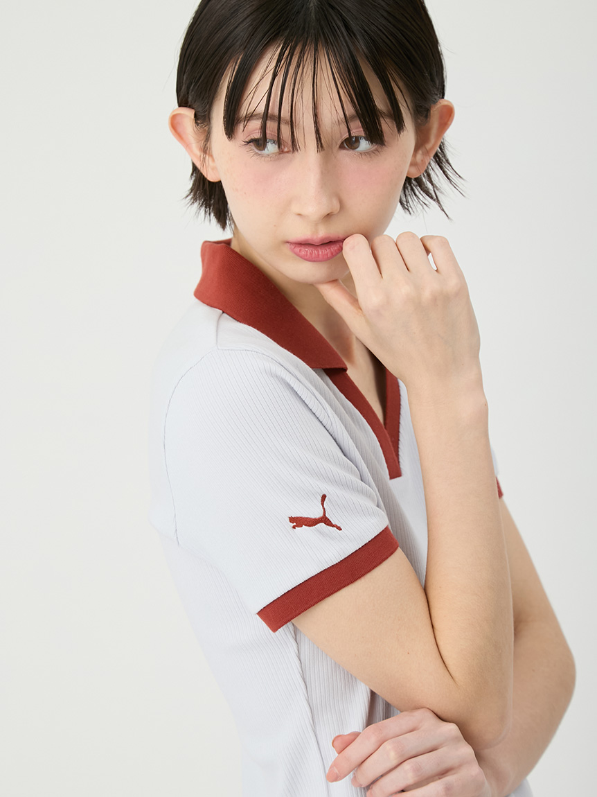 LILY BROWN×PUMA】リブポロシャツ(Tシャツ・カットソー)｜トップス