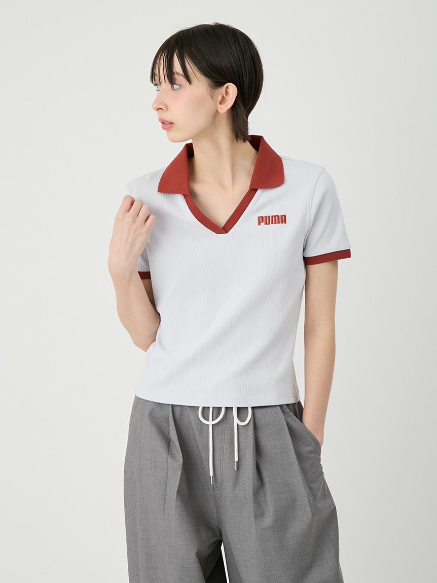 LILY BROWN×PUMA】リブポロシャツ(Tシャツ・カットソー)｜トップス