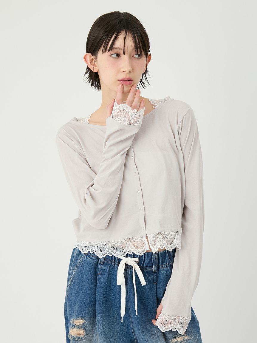 Lily Brown♡ケミカルレーストップス Amazon | [リリーブラウン] ケミカルレーストップス LWFT194078