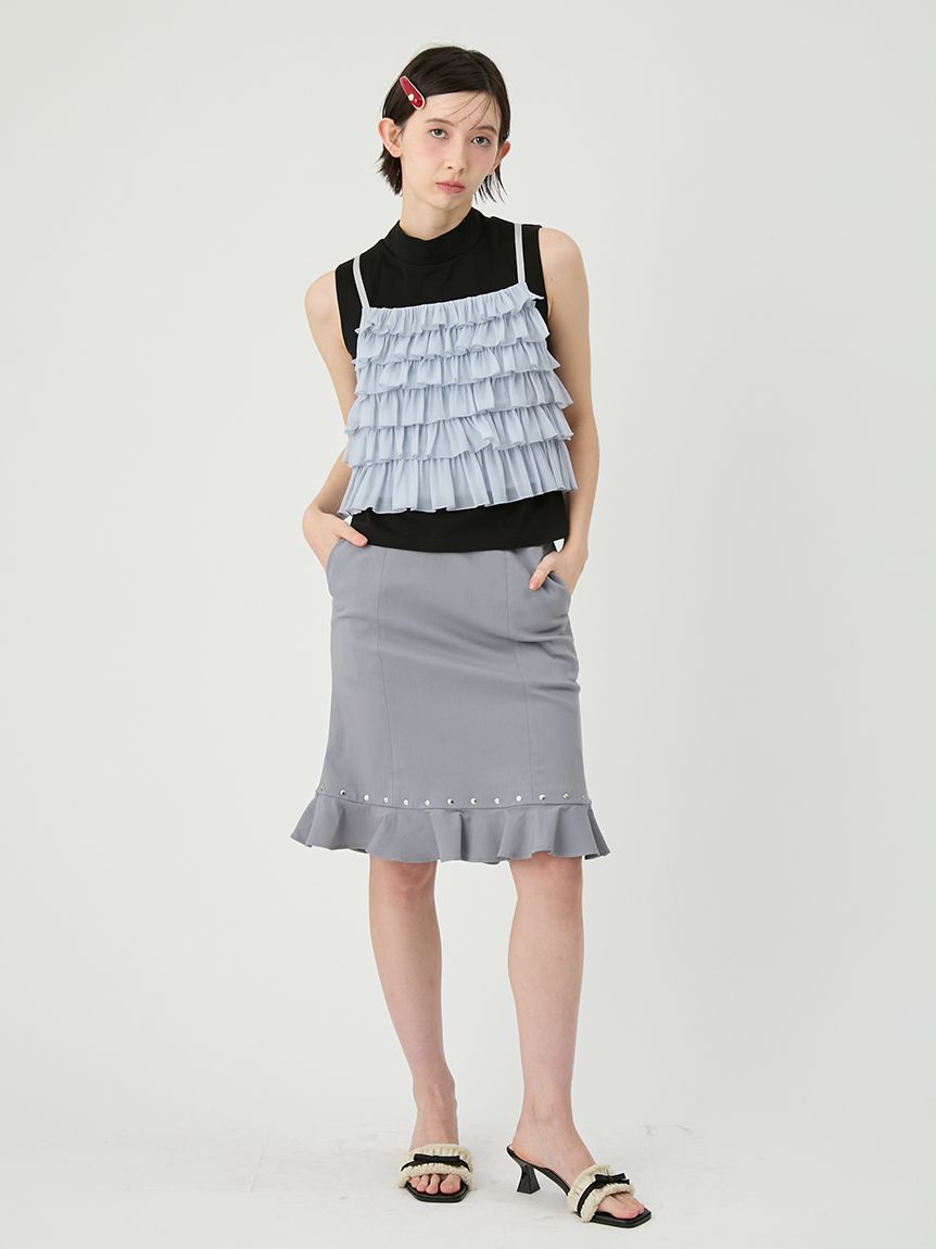LilyBrown ビスチェ付カットトップス ビスチェセットカットトップス(タンクトップ・キャミソール)｜トップス