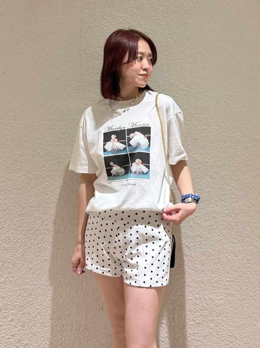 LILY BROWN×GOOD ROCK SPEED×Marilyn Monroe】コラージュフォトTシャツ