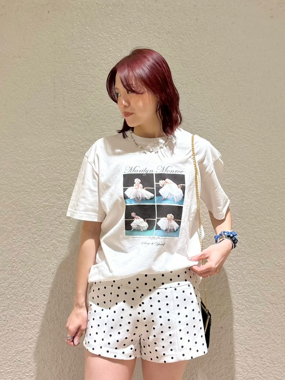 LILY BROWN×GOOD ROCK SPEED×Marilyn Monroe】コラージュフォトTシャツ
