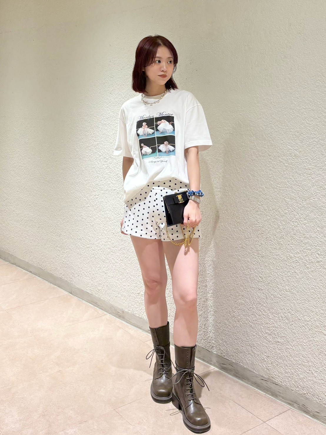 LILY BROWN×GOOD ROCK SPEED×Marilyn Monroe】コラージュフォトTシャツ