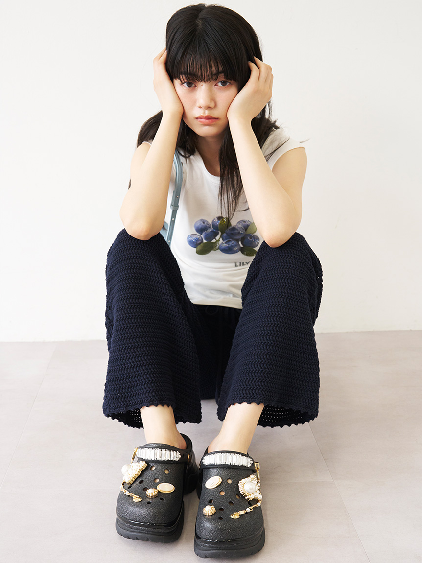 L.B CANDY STOCK]フルーツビジューTシャツ(Tシャツ・カットソー