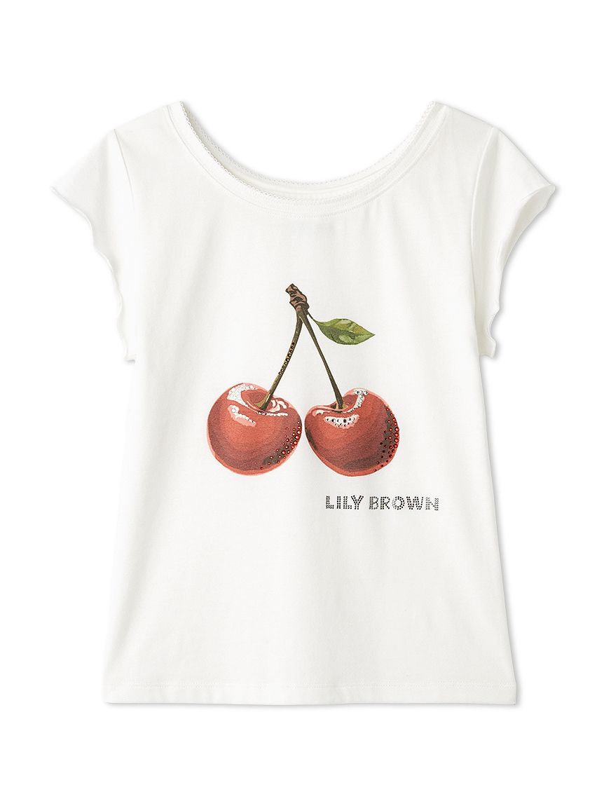 L.B CANDY STOCK]フルーツビジューTシャツ(Tシャツ・カットソー