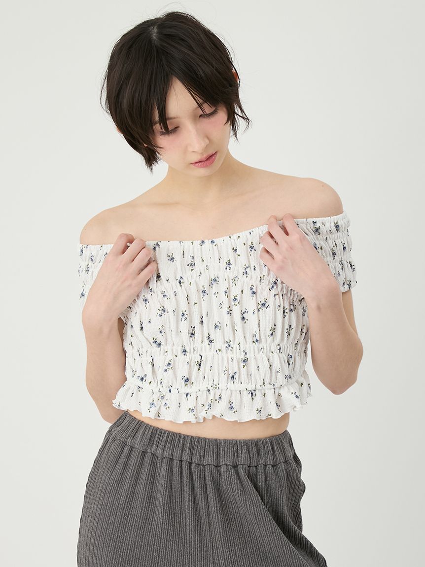 シャーリングカットトップス(Tシャツ・カットソー)｜トップス｜LILY