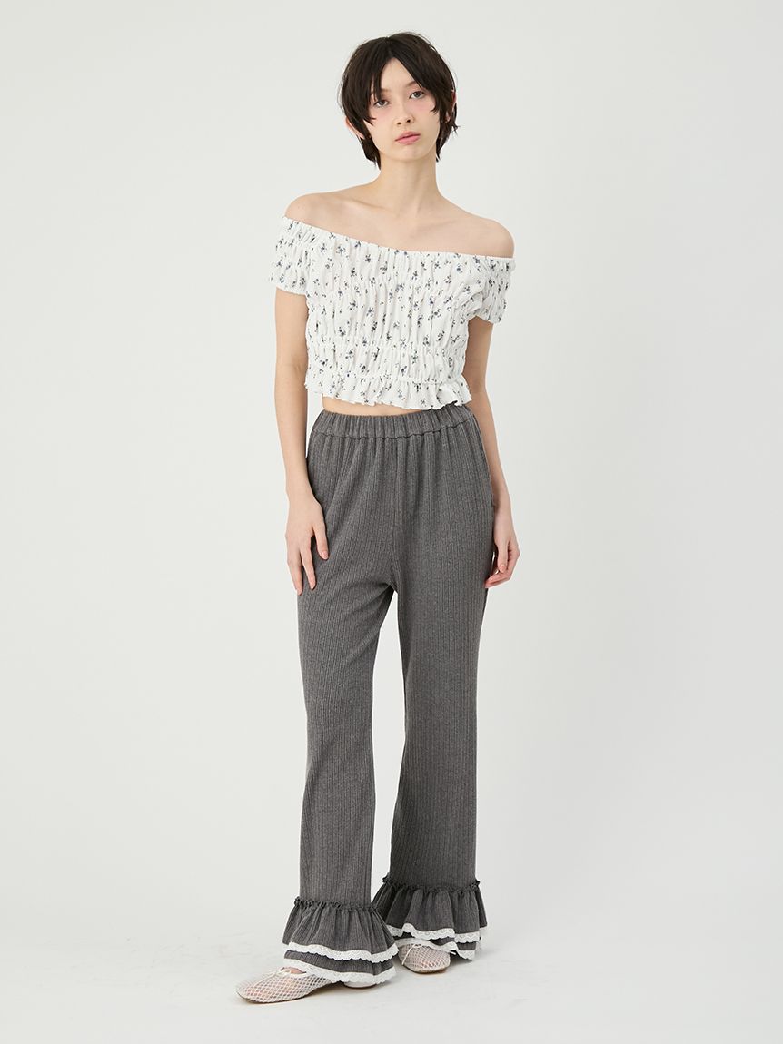 シャーリングカットトップス(Tシャツ・カットソー)｜トップス｜LILY 
