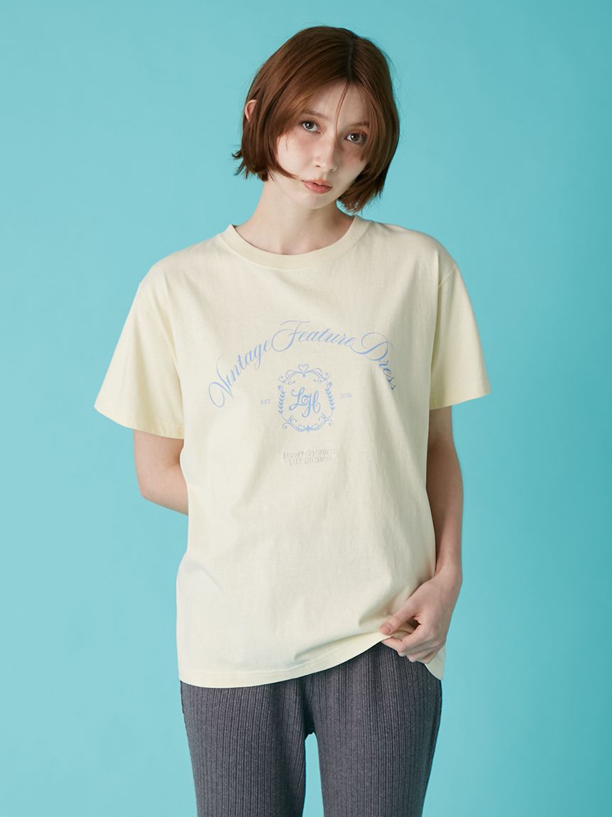 LILY BROWN×Hearts2Hearts】エンブレムロゴTシャツ(Tシャツ