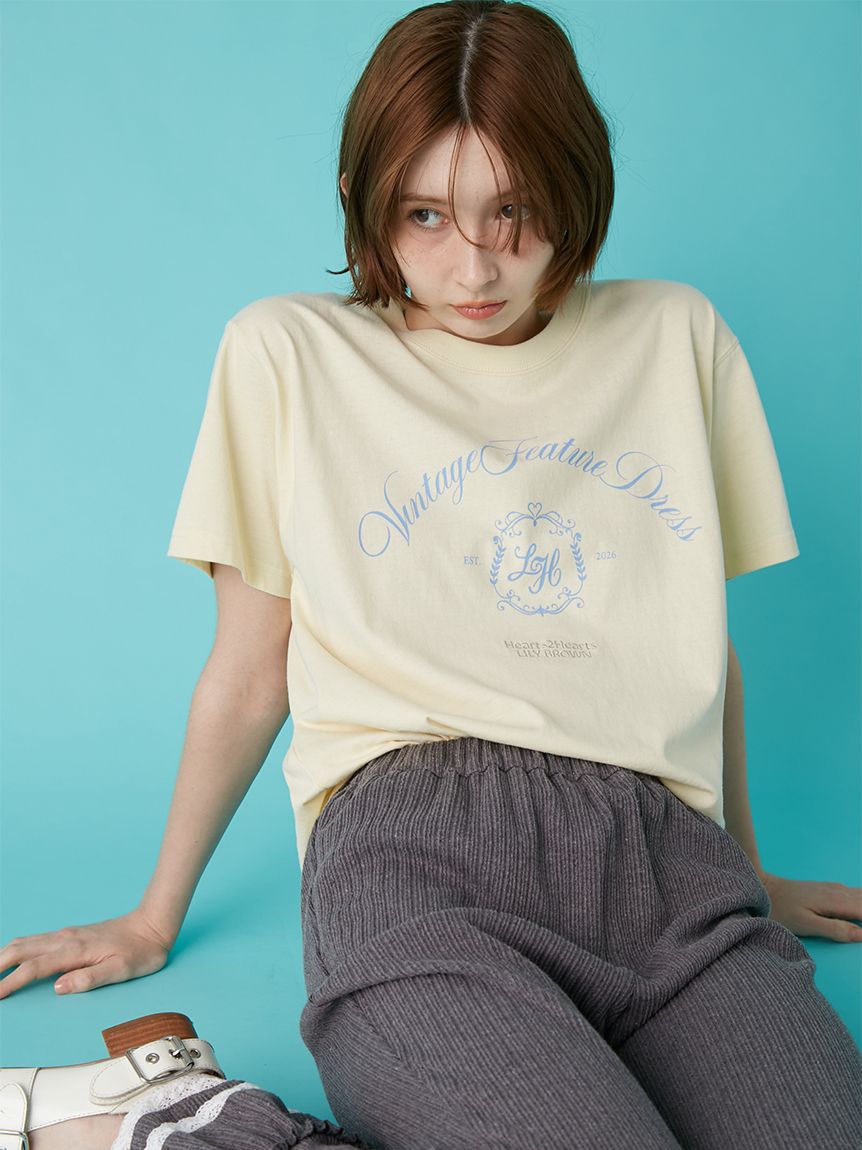 HumpBack ロゴ入り ライブフォトロンTシャツ クリーム　新品未開封　M LILY BROWN×Hearts2Hearts】エンブレムロゴTシャツ(Tシャツ
