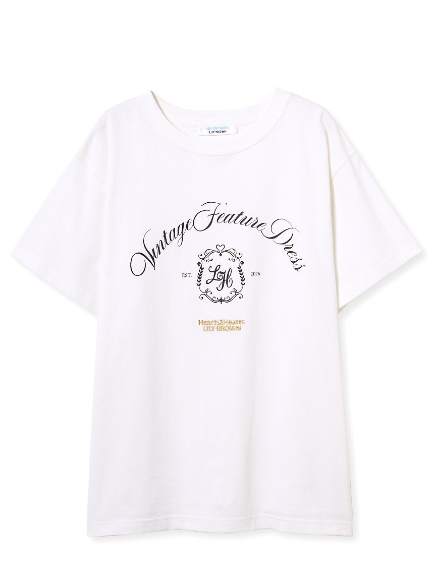LILY BROWN×Hearts2Hearts】エンブレムロゴTシャツ(Tシャツ
