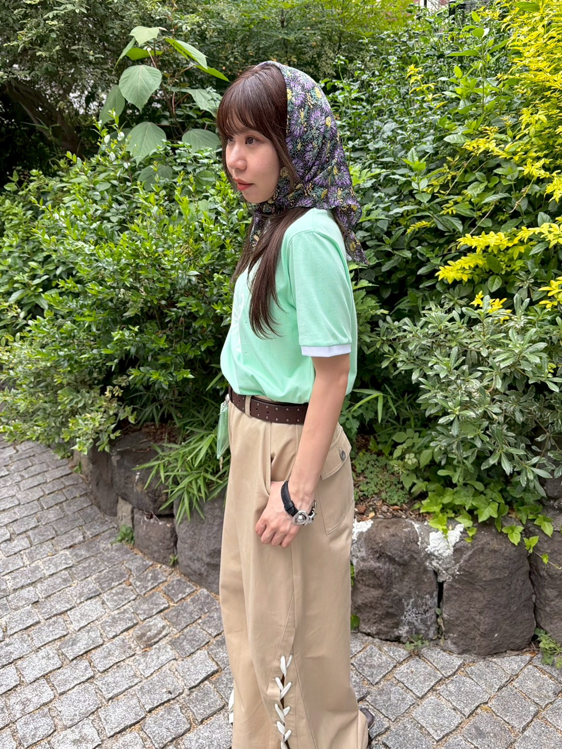 LILY BROWN×ANNA SUI】バタフライリンガーストーンTシャツ(Tシャツ