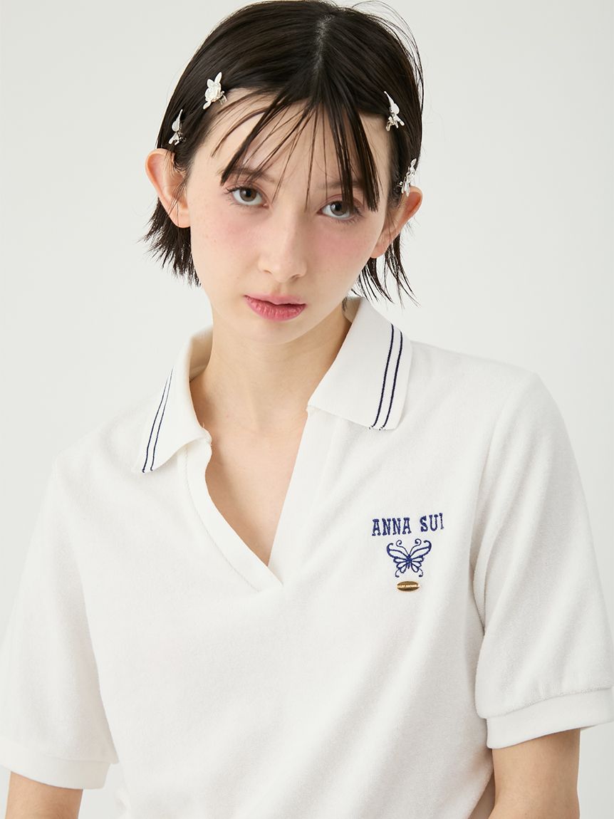 LILY BROWN×ANNA SUI】パイルポロトップス(Tシャツ・カットソー