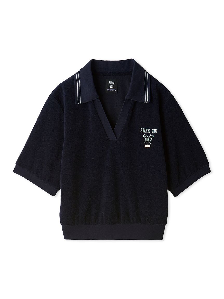LILY BROWN×ANNA SUI】パイルポロトップス(Tシャツ・カットソー