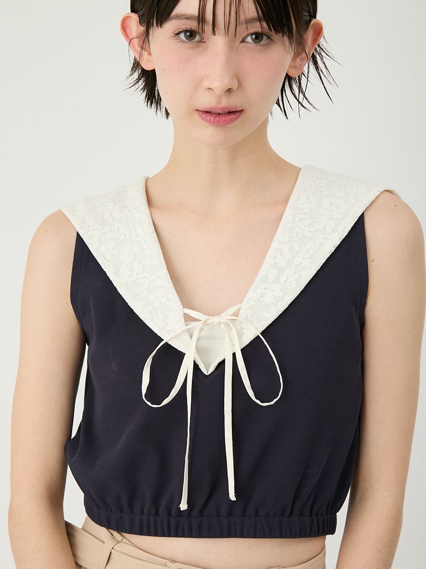 2wayセーラーカラートップス(Tシャツ・カットソー)｜トップス｜LILY