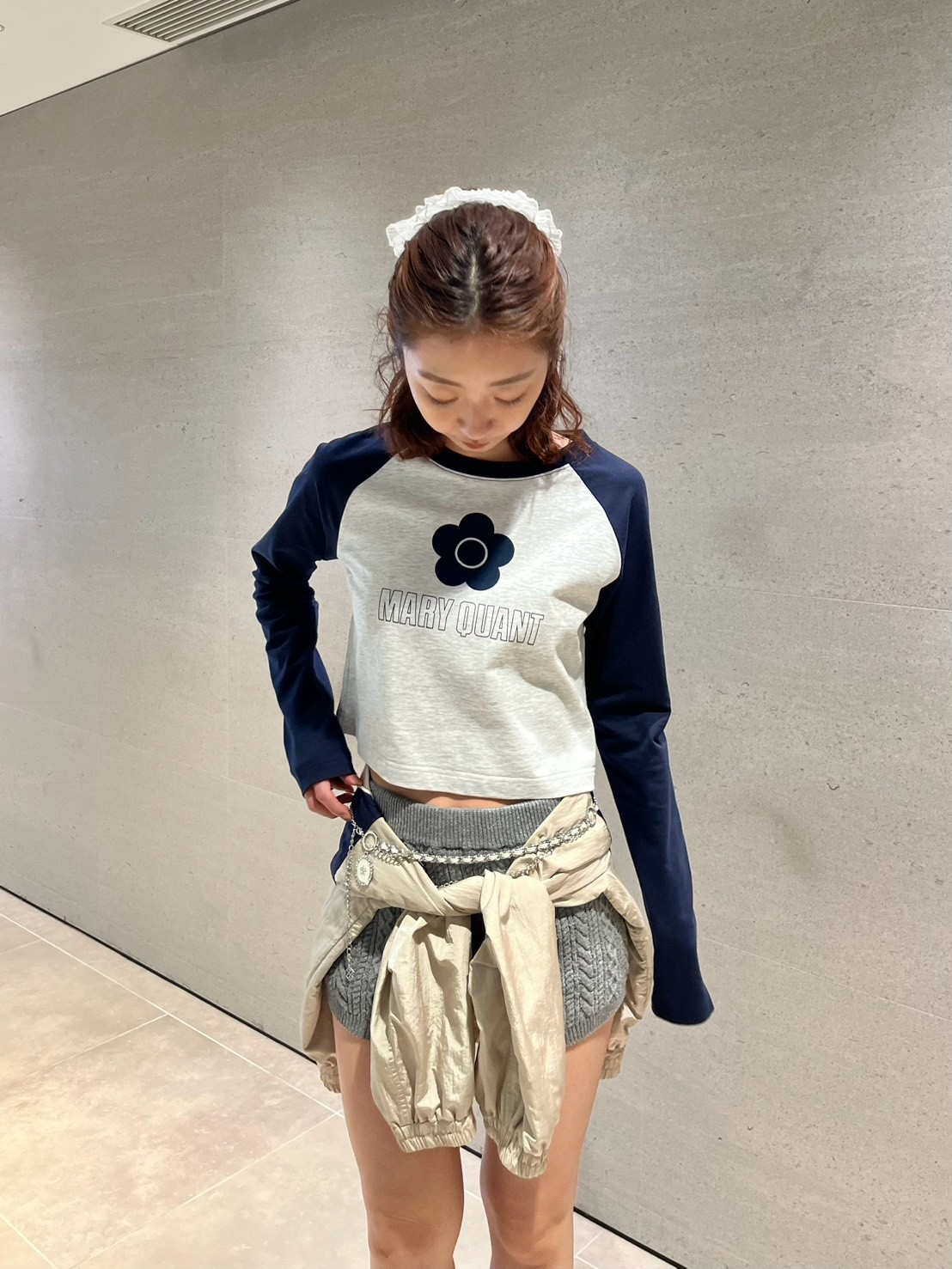 LILY BROWN×MARY QUANT】デイジープリントラグランロンT(Tシャツ