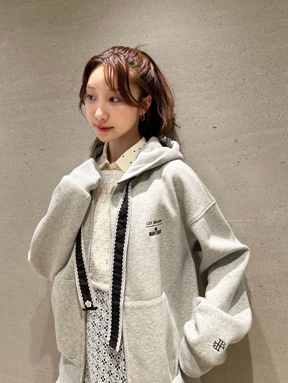 LILY BROWN×MARY QUANT】ジップフーディー(パーカー)｜TOPS｜LILY 