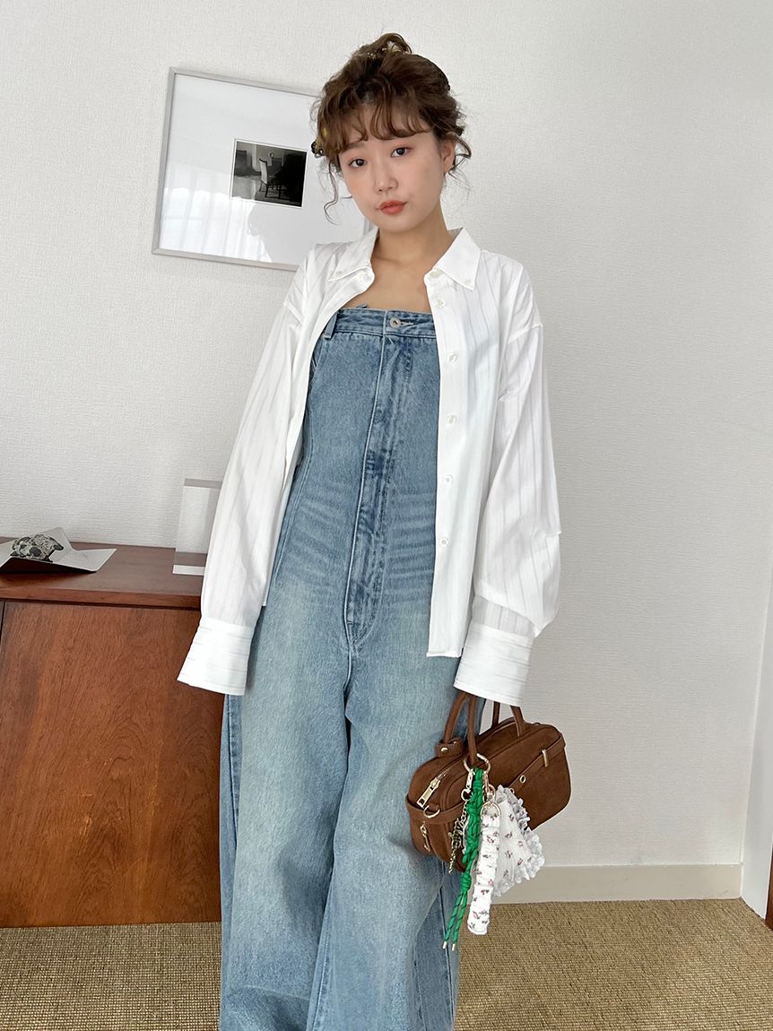 LILY BROWN（リリーブラウン）の「Lily Bearロングシャツ