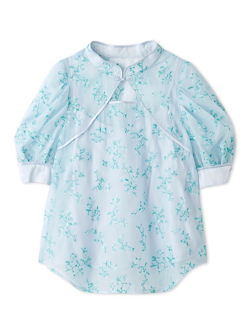 【新品】LILY BROWNリリー ブラウン　エンブロイダリーチャイナトップス エンブロイダリーチャイナトップス（カットソー/Tシャツ）｜LILY
