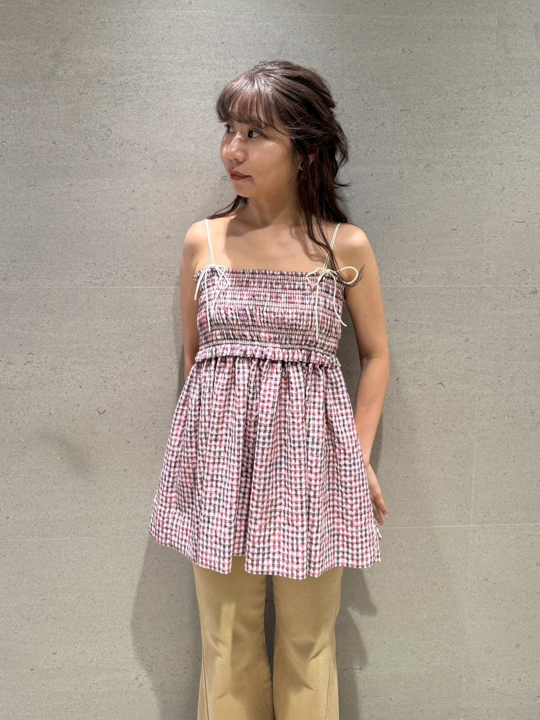 新品未使用LILY BROWN 3wayシャーリングペプラムトップス　グリーン 楽天市場】3wayシャーリングペプラムトップス LILY BROWN リリー
