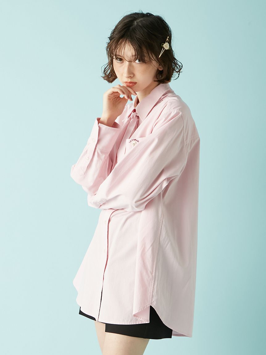 Lily Bearスカーフ付きオーバーシャツ(Tシャツ・シャツ)｜トップス