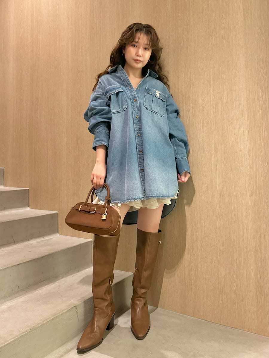 Lily Bearスカーフ付きオーバーシャツ Lily Bearスカーフ付きオーバーシャツ(Tシャツ・シャツ