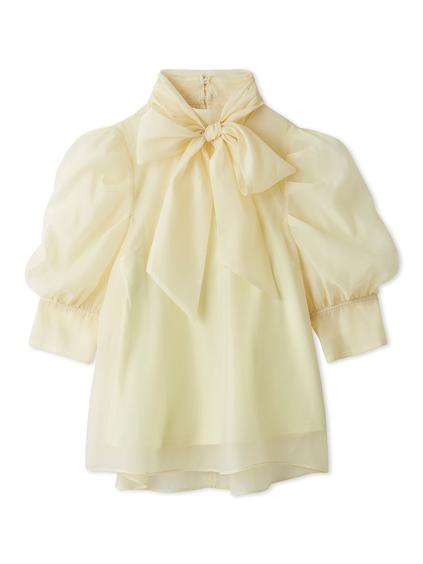 オーガンザボウタイブラウス(シャツ・ブラウス)｜トップス｜LILY