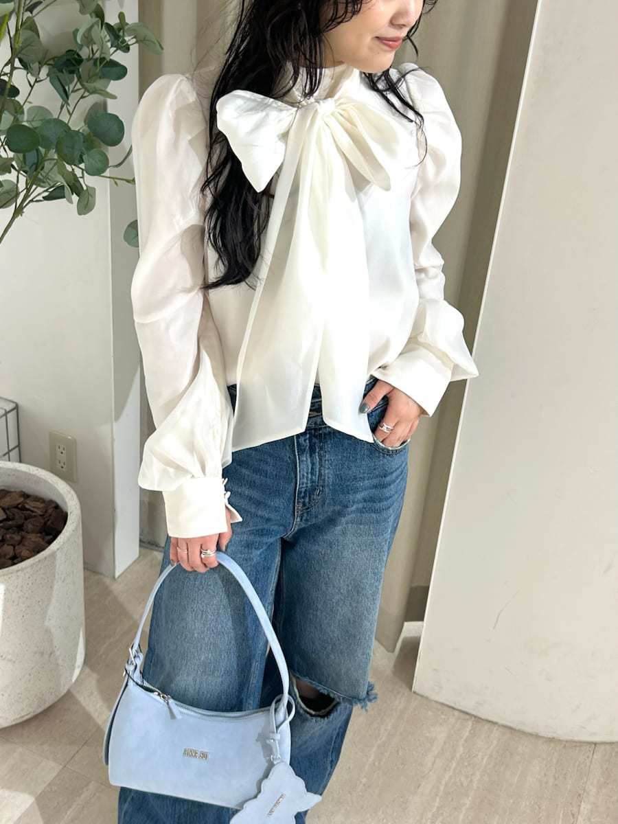 ボウタイブラウス(シャツ・ブラウス)｜トップス｜LILY BROWN（リリー