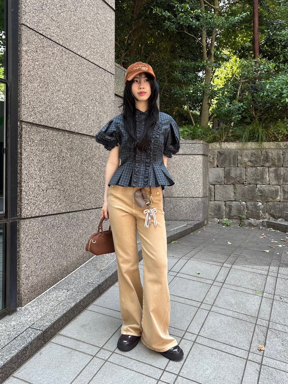 フリルレースアップブラウス(シャツ・ブラウス)｜トップス｜LILY