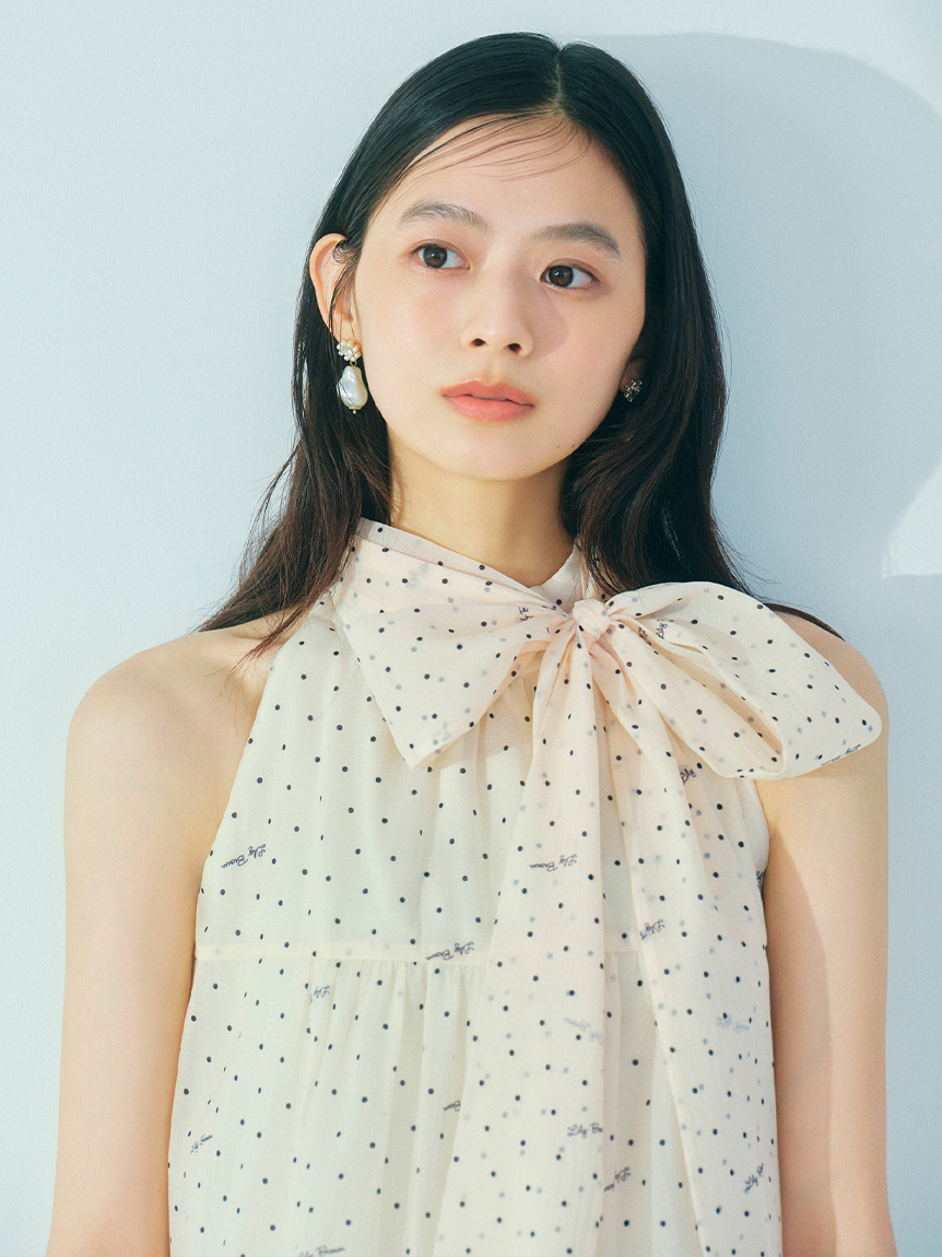 Lily Brown アメスリティアード 2way ブラウス ベージュ LILY BROWN｜アメスリティアード2wayブラウス | Rakuten Fashion