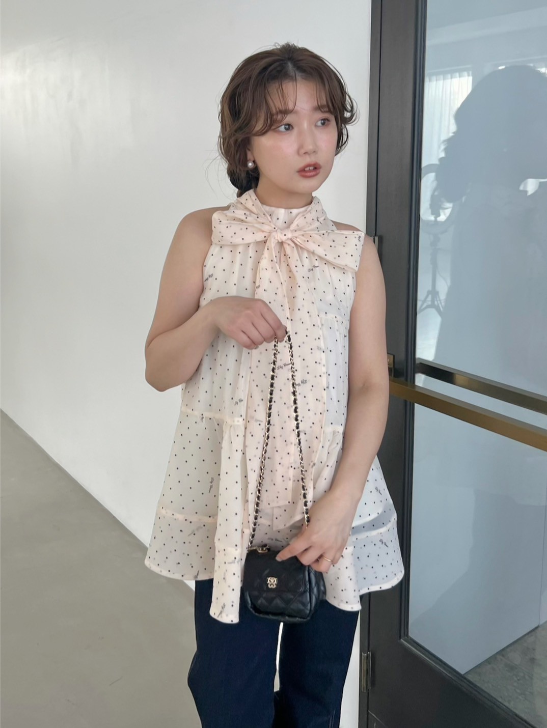 アメスリティアードブラウス LILY BROWN リリーブラウン LILY BROWN アメスリティアードブラウス （BLK