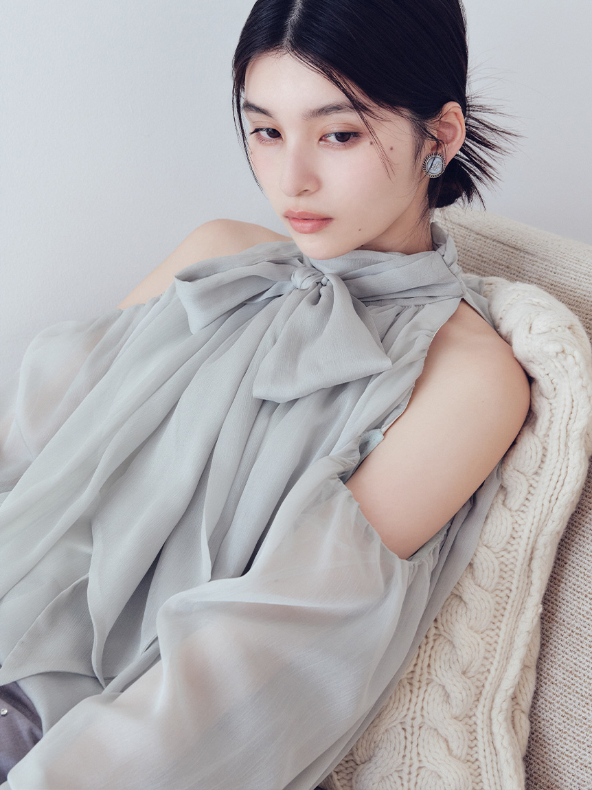 トップス lily LILY BROWN｜Lily Bearシアーオーバーシャツ | Rakuten Fashion