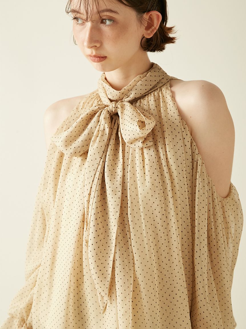 新作10%OFF リリー ブラウン LILY BROWN トップス 25秋冬 ドレープボウタイシフォンブラウス 8月中旬〜9月上旬予約 長袖 ミドル丈 リボン lwfb254224 WEB限定カラー】ドレープボウタイシフォンブラウス(シャツ