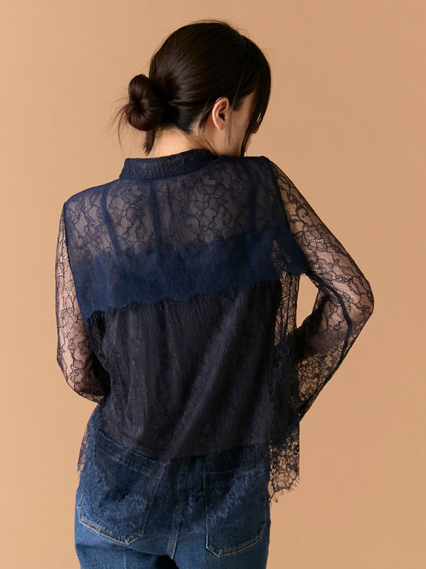 レースチャイナブラウス(シャツ・ブラウス)｜トップス｜LILY BROWN