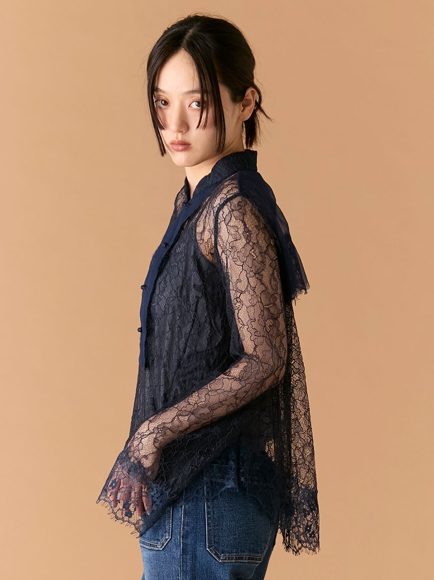 レースチャイナブラウス(シャツ・ブラウス)｜トップス｜LILY BROWN