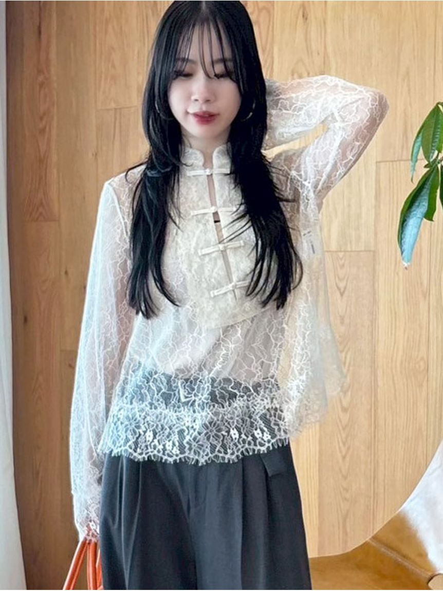 レースチャイナブラウス(シャツ・ブラウス)｜トップス｜LILY BROWN