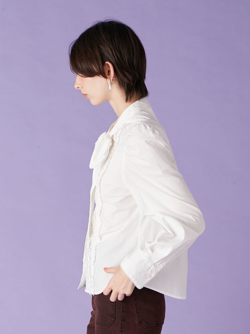 ボウタイフリルレースブラウス(Hearts2Hearts着用)(シャツ・ブラウス