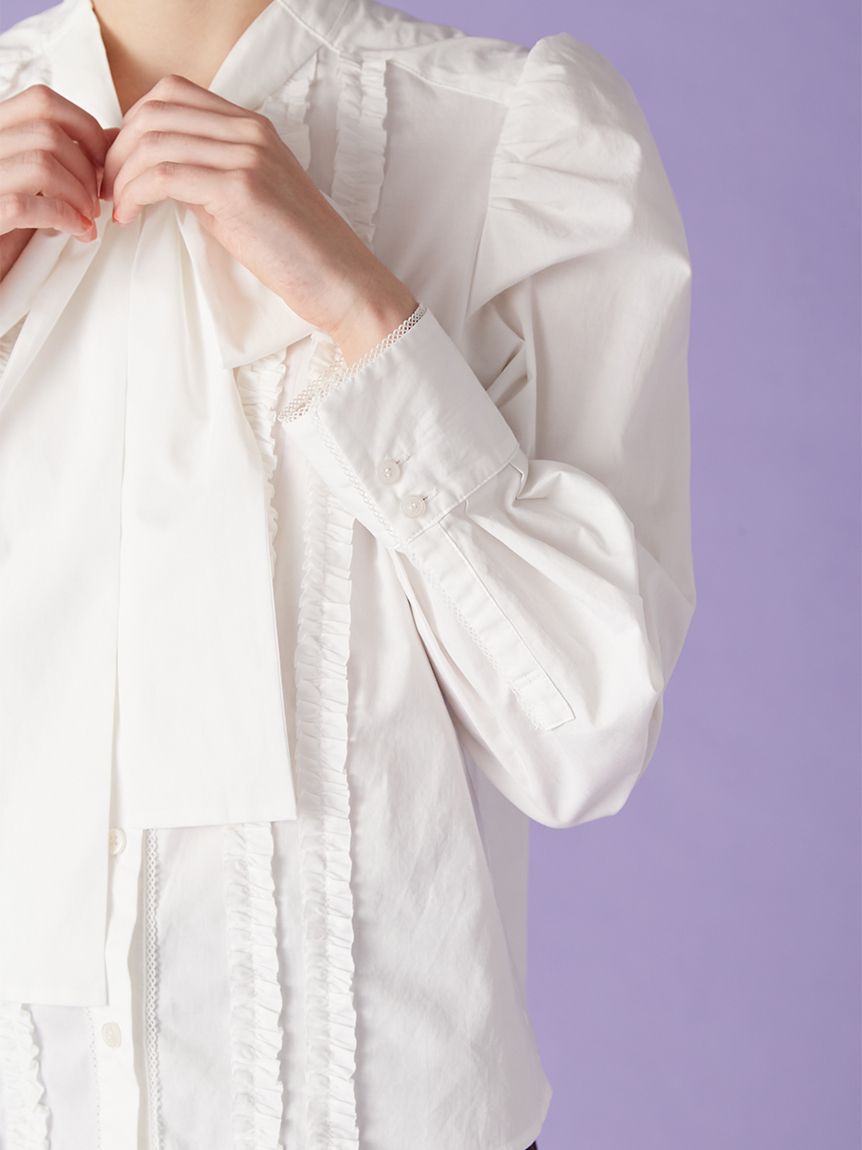 ボウタイフリルレースブラウス(Hearts2Hearts着用)(シャツ・ブラウス