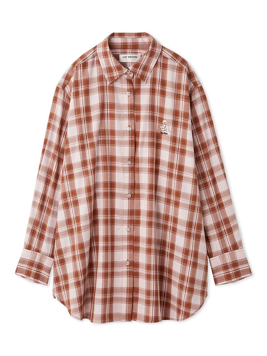 Lily Bearチェックオーバーシャツ(シャツ・ブラウス)｜トップス｜LILY
