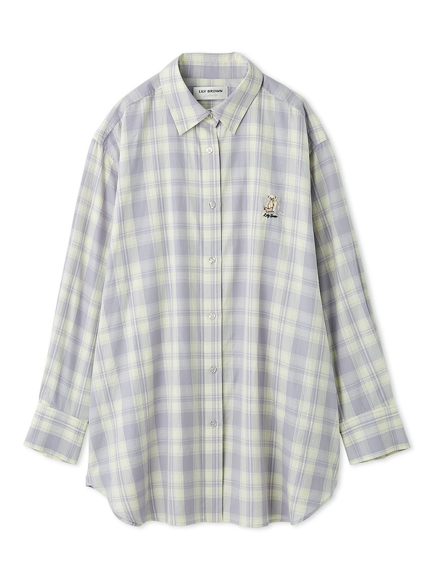 Lily Bearチェックオーバーシャツ(シャツ・ブラウス)｜トップス｜LILY