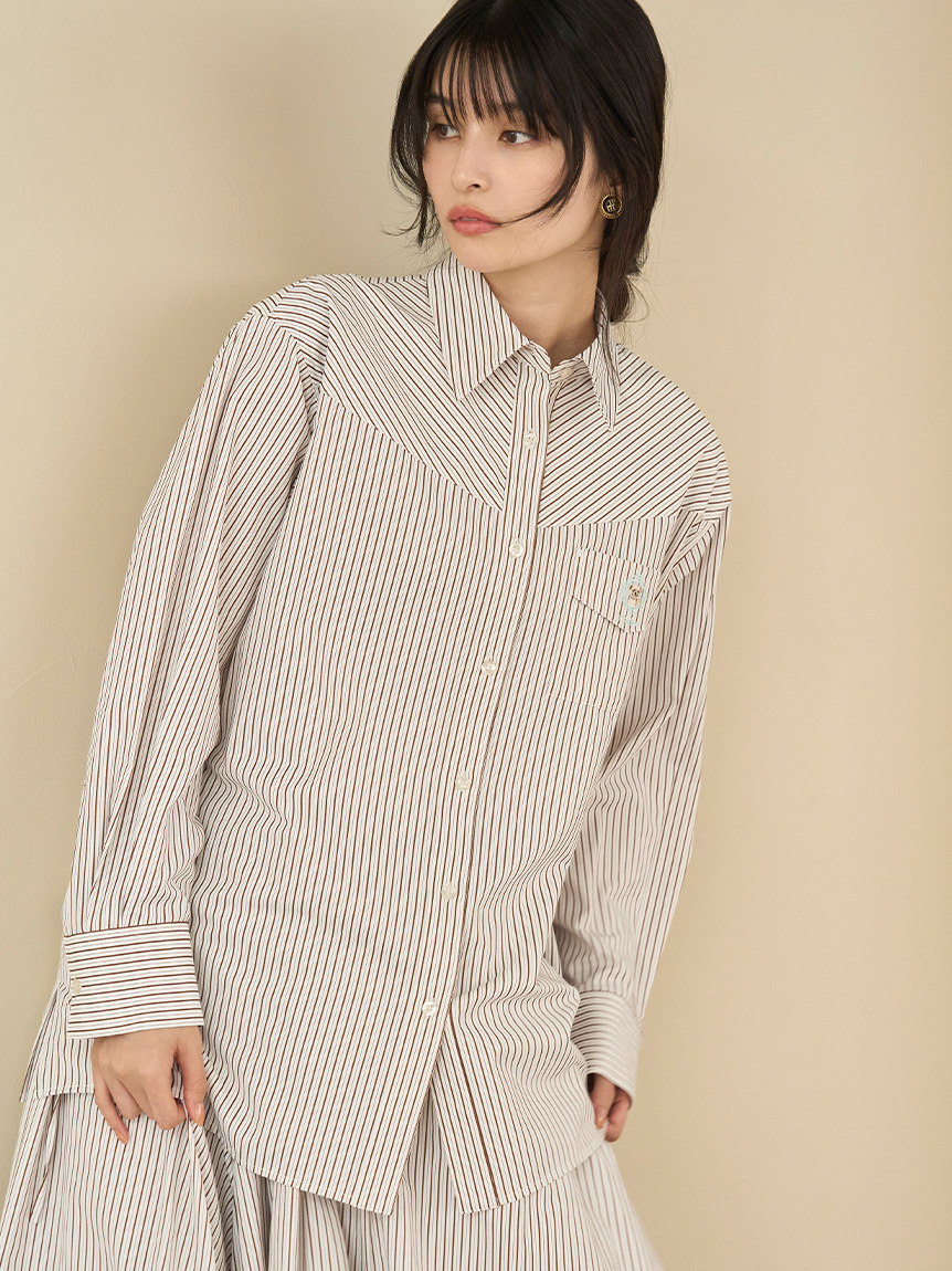 Lily Bearレターモチーフバリエシャツ(シャツ・ブラウス)｜トップス