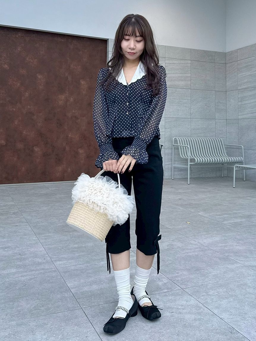 クラシックプリントカラーブラウス(セットアップアイテム)｜LILY BROWN