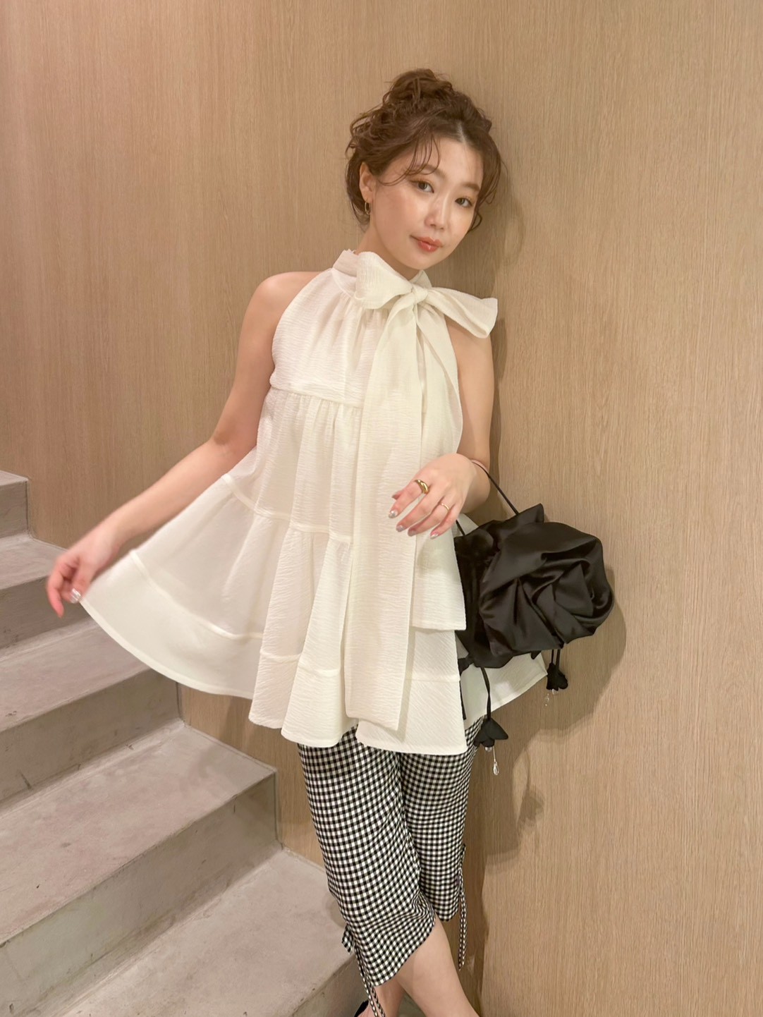 WEB限定カラー】アメスリティアードブラウス(シャツ・ブラウス