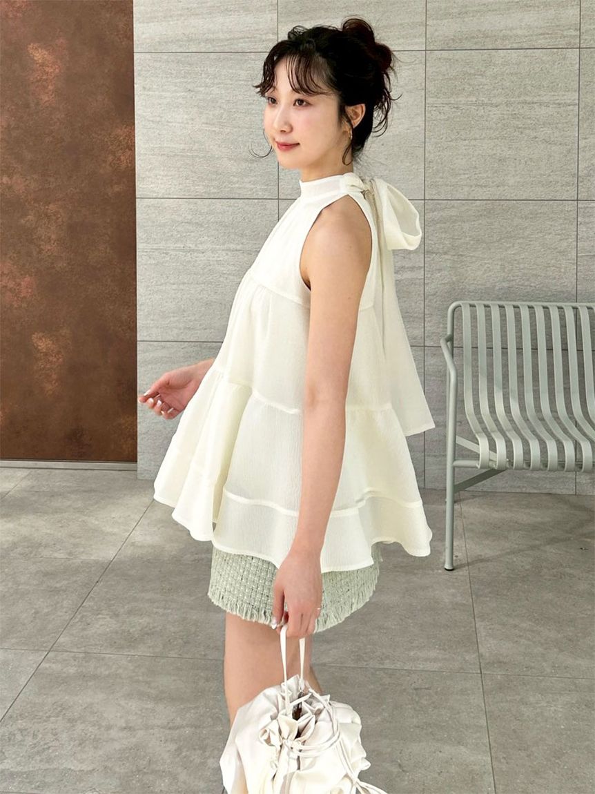 WEB限定カラー】アメスリティアードブラウス(シャツ・ブラウス